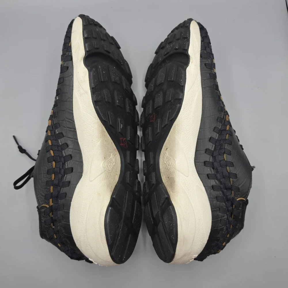 Nike Footscape Sandals Shoes Womens 12 Black Comfort Woven Casual Active